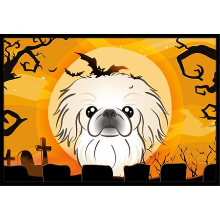 Carolines Treasures Halloween Pekingese Indoor and Outdoor Mat- 18 x 27 in. BB1779MAT